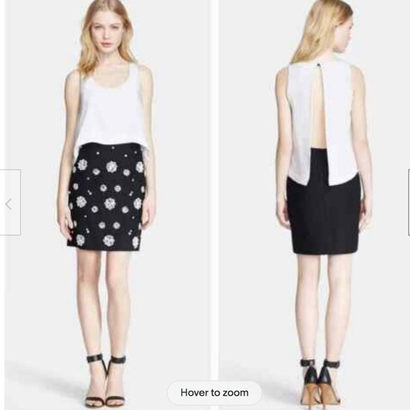 Tibi Double Layer Shell Beaded Dress - Picture 16 of 16